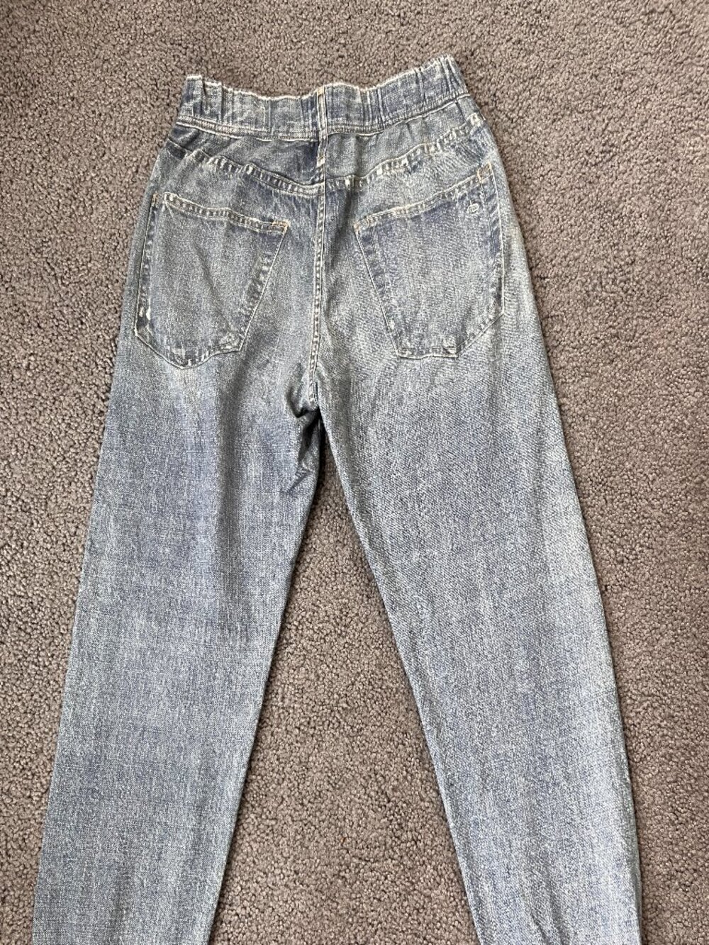 rag & bone Distressed Light Blue Denim Jogger Pants - Picture 6 of 15